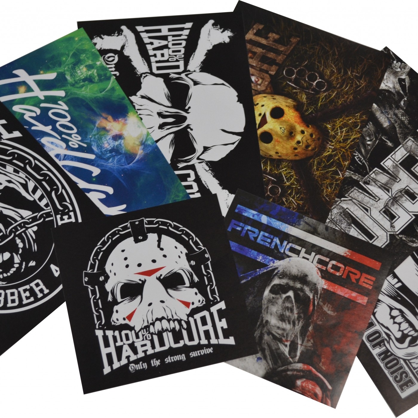 100 Hardcore Terror Frenchcore Stickers 375STICK03050 Sticker Rigeshop