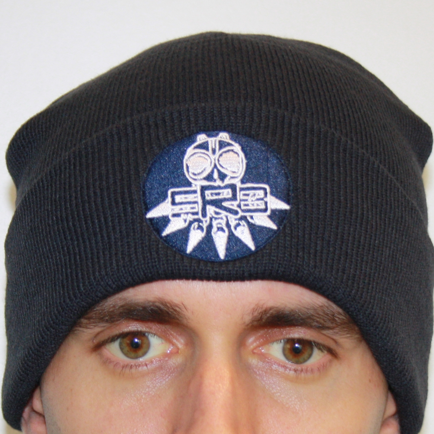 SRB Navy Woolly Hat stitched logo (SRBWOOLYSTNAVY) Cap