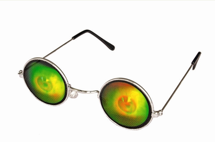 70’s sunglasses Black Eye Hologram