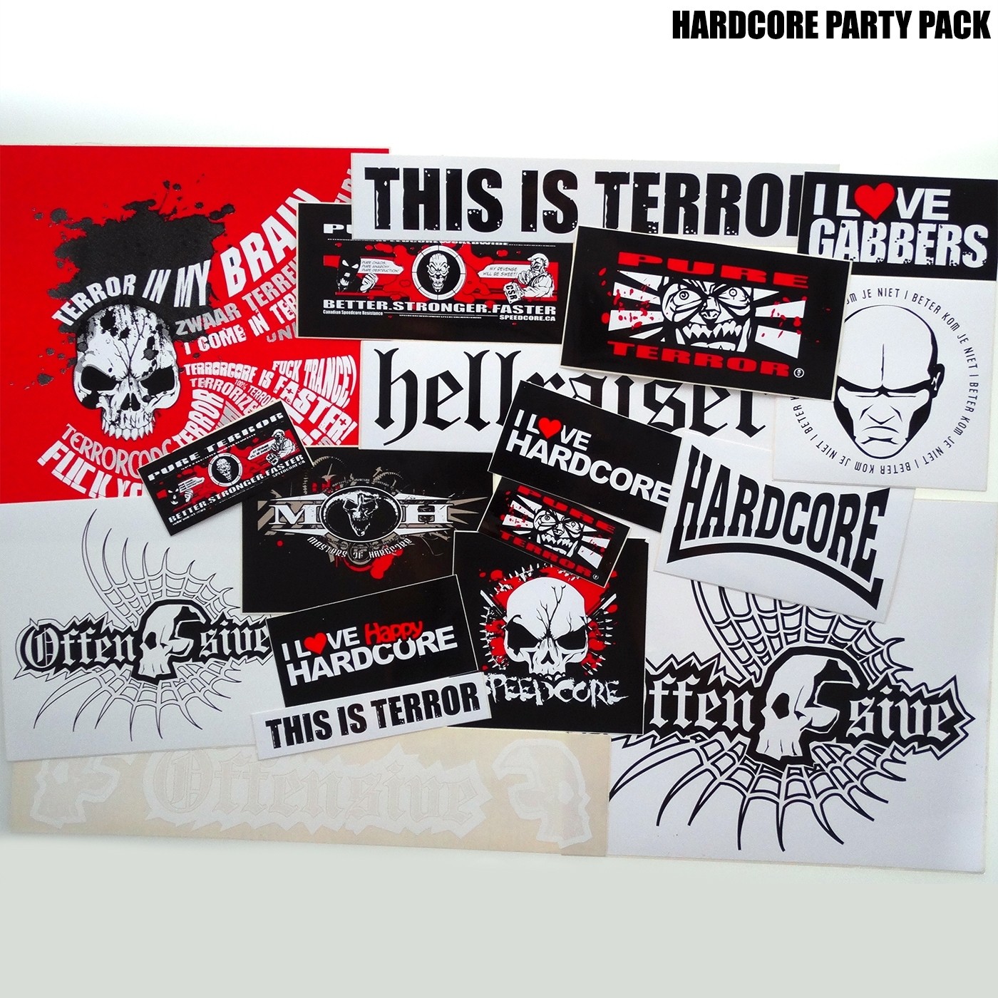 Hardcore Party Pack (STICKERPACK3) Sticker - Rigeshop