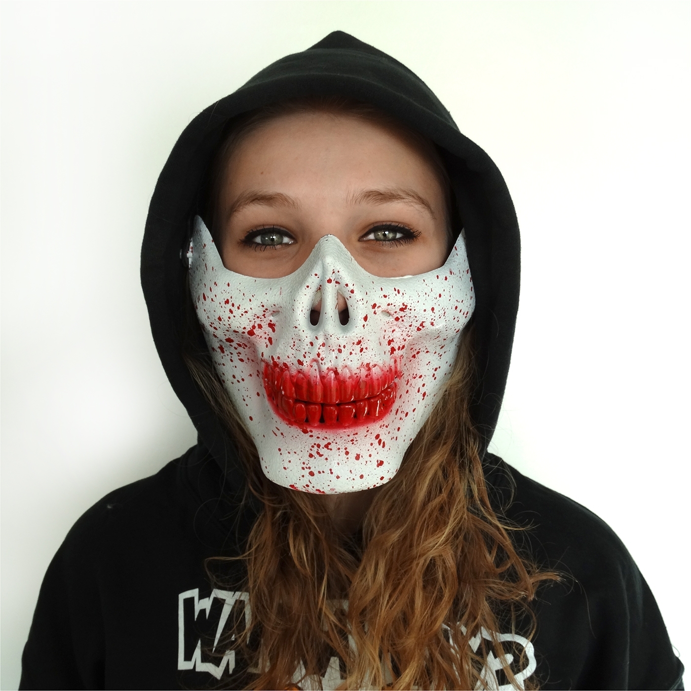 Verbaasd ondernemer voorspelling Half Face Skull Mask (SKULLMASKWHITE) Masker - Rigeshop