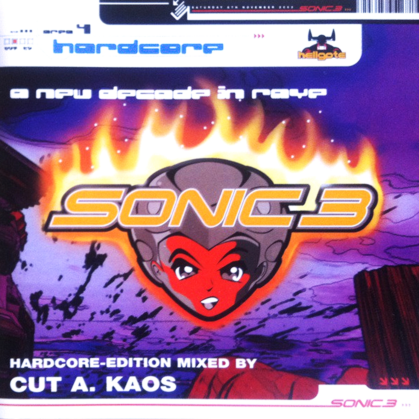 Sonic 3 - Hardcore Edition CD - Mixed by Cut A Kaos (5936752) CD - Rigeshop