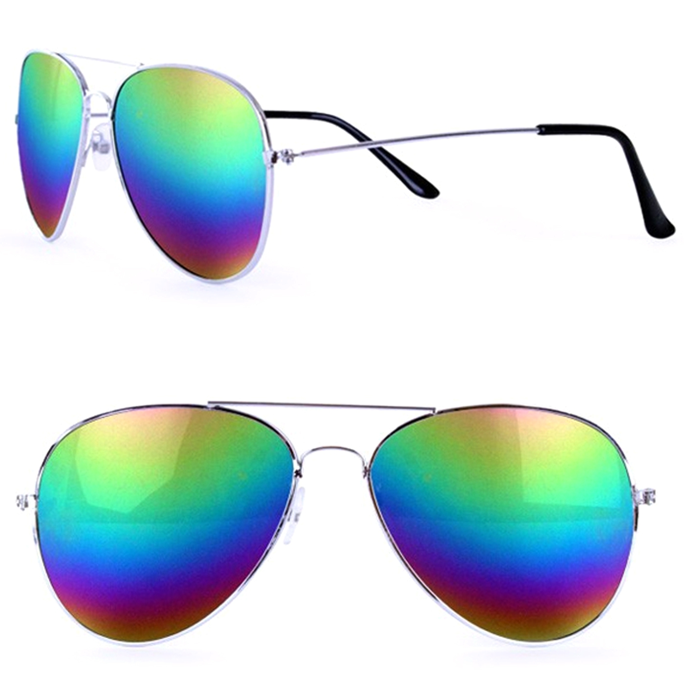 Pilot glasses oil rainbow (B30354) Sunglasses - Rigeshop