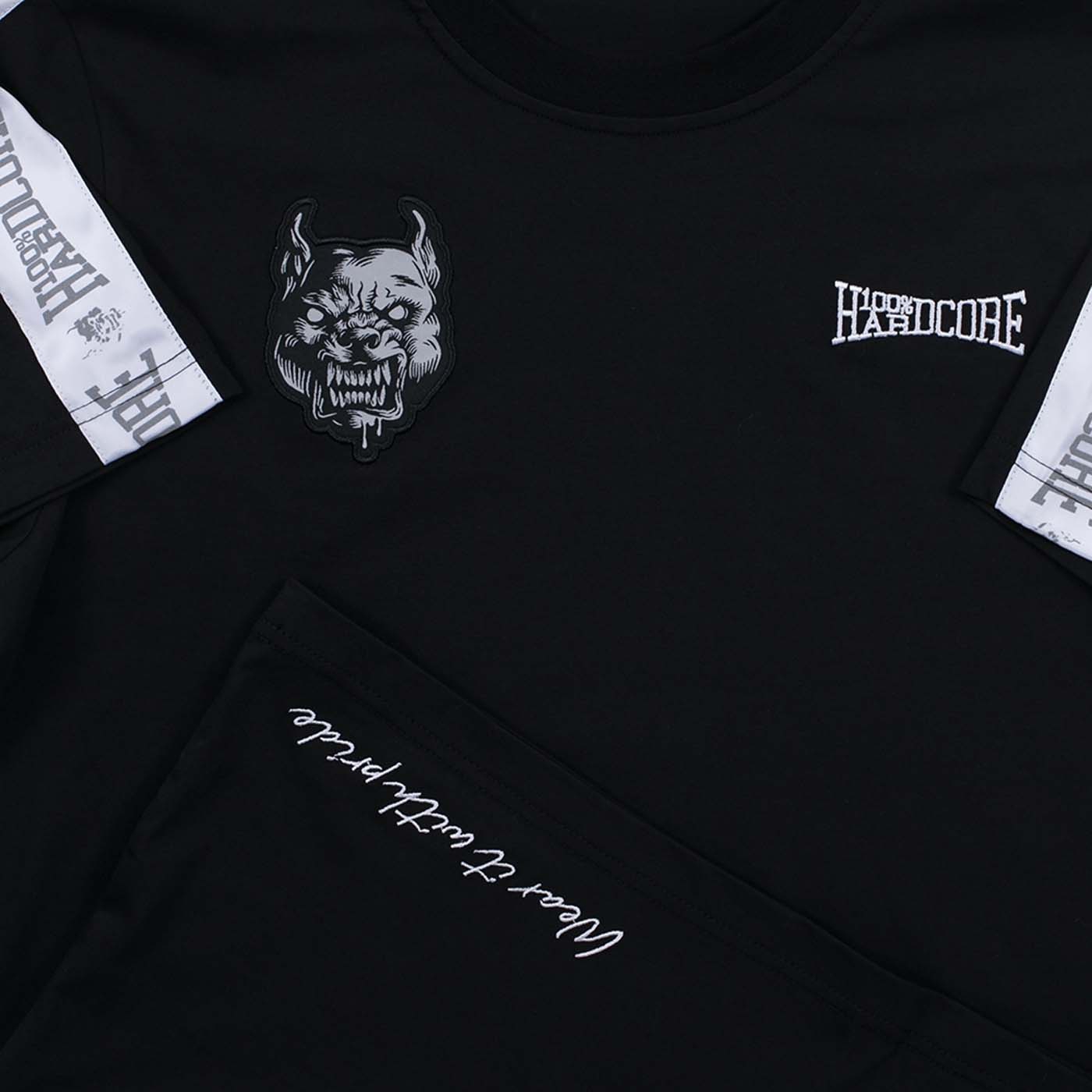 100% Hardcore T-shirt Branded Black (305336050) Shortsleeve - Rigeshop