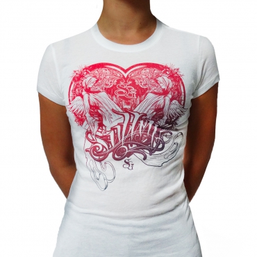 White Sullen Heartness girl shirt