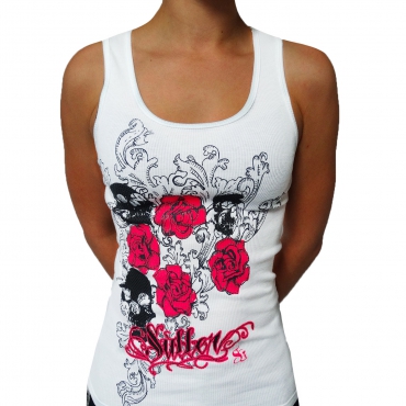 White Sullen terror girl shirt