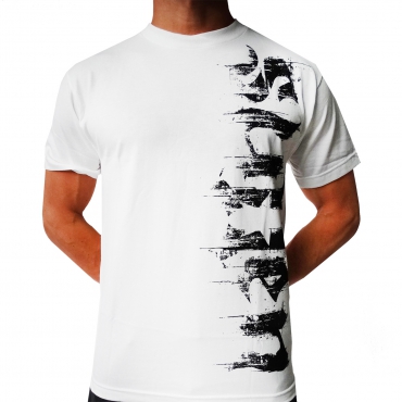 Sullen Distress-White Short Sleeve.