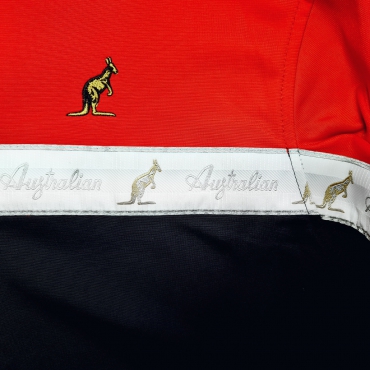 Australian duo jacket bright red black bies