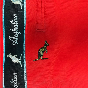 Australian Pants Red With Black Bies