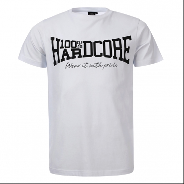 100% Hardcore T-Shirt The Brand White
