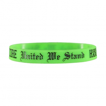 100% Hardcore silicone wristband Neon green