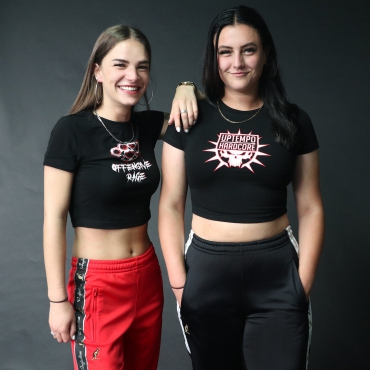 Offensive Rage lady crop top