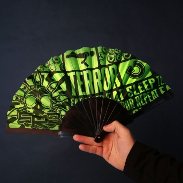 SRB Eat Sleep Terror Repeat Fan green