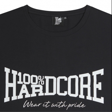 100% Hardcore Croptop ''Essential'' Black/White