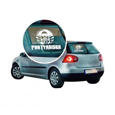 Partyraiser carsticker