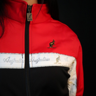 Australian duo jacket bright red black bies