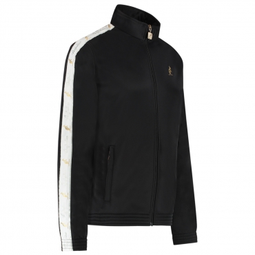 Australian Uni Jacket Black - White Tape