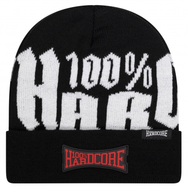 100% Hardcore Beanie Text