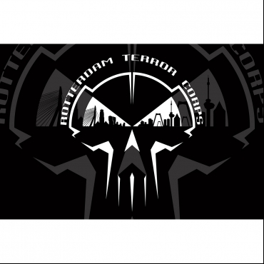 Rotterdam Terror Corps Flag Skyline