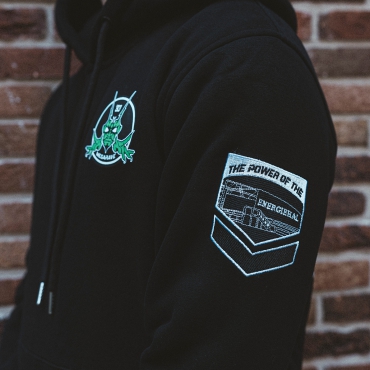Megarave Hoodie - Green Logo