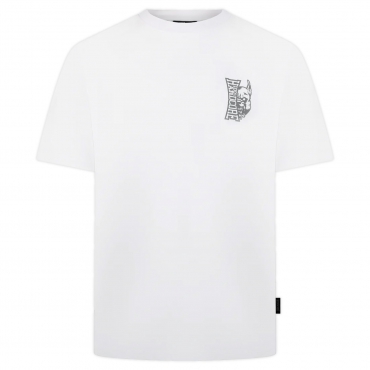 100% Hardcore T-shirt Negative White