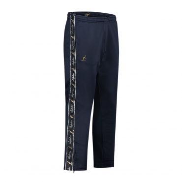 Australian Slim Fit Pants Acetate With Black Trim - Navy Blue