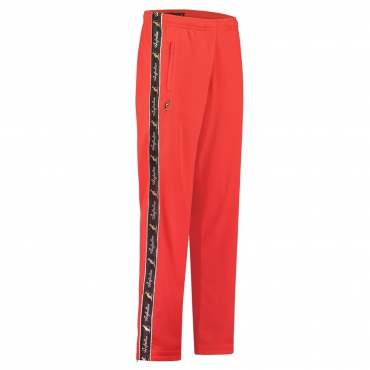 Australian Pants Classic Fit Acetate - Black Trim - Bright red