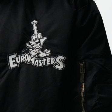 Black Euromasters Bomber Jacket