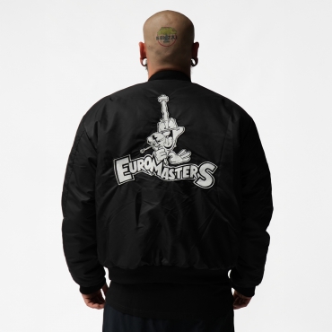 Black Euromasters Bomber Jacket