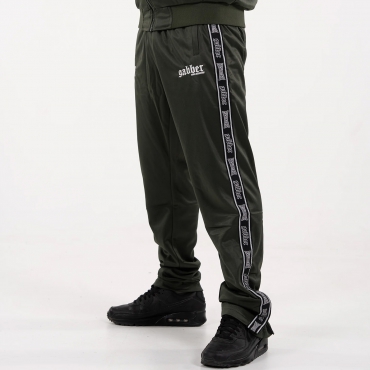 100% Hardcore Gabber Tracksuit Pants Army Green
