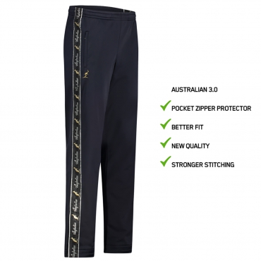 Australian Pants Blue Navy Black Tape