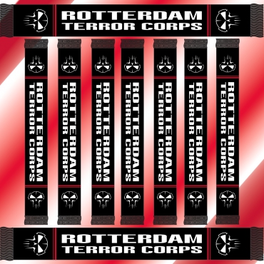 Rotterdam Terror Corps Scarf Duo Red Black