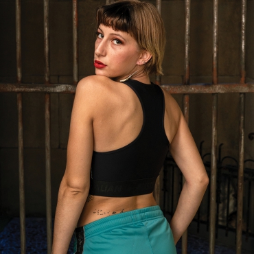 Australian Girl Tanklette Black Bandana