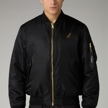 Australian Bomber Jacket Black/Gold