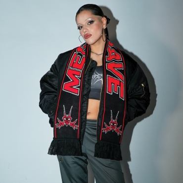 Megarave Scarf Black and Red