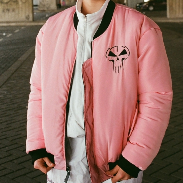 RTC REVERSIBLE BOMBER JACKET BLACK / PINK