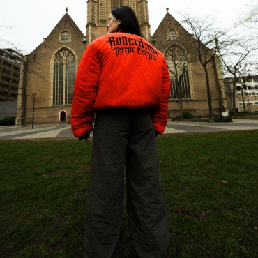 PRE-ORDER RTC BLACK / ORANGE DOUBLE SIDED BOMBER