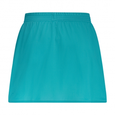 AUSTRALIAN WOMEN'S ACETATE SKIRT WITH BLACK TRIM - STORM GREEN