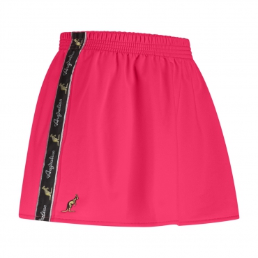 AUSTRALIAN WOMEN'S ACETATE SKIRT WITH BLACK TRIM - FUCHSIA PINK