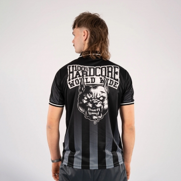 The 100% Hardcore Worldwide football shirt