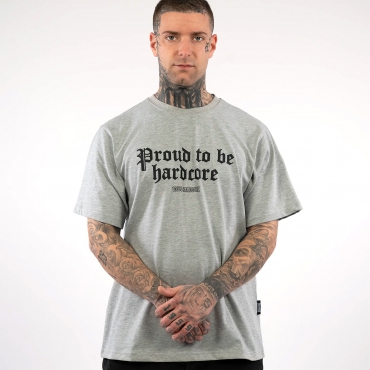 100% Hardcore T-shirt – Proud Grey