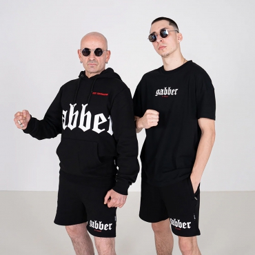 100% HC T-shirt GABBER Big Black