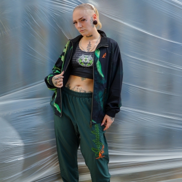Australian Archive Pants Big Logo Green Orange