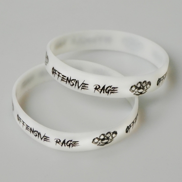 Glow In The Dark Offensive Rage Silicone Wristband