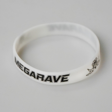 Glow In The Dark Megarave Silicone Wristband