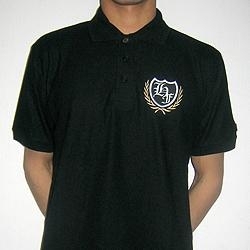 Black H'core Fuckers 'gold' polo - size XL